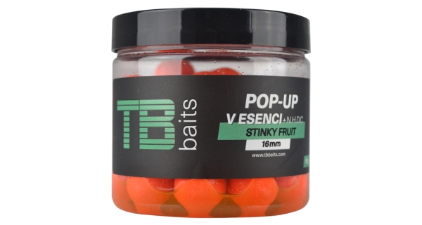 TB BAITS - Plávajúce boilie Pop-Up 16 mm 65 g Stinky fruit + NHDC