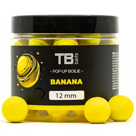 TB BAITS - Plávajúce Boilie Pop-Up Banana 12 mm 65 g +NHDC