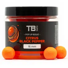 TB BAITS - Plávajúce Boilie Pop-Up Citrus Black Pepper 16 mm 65 g + NHDC
