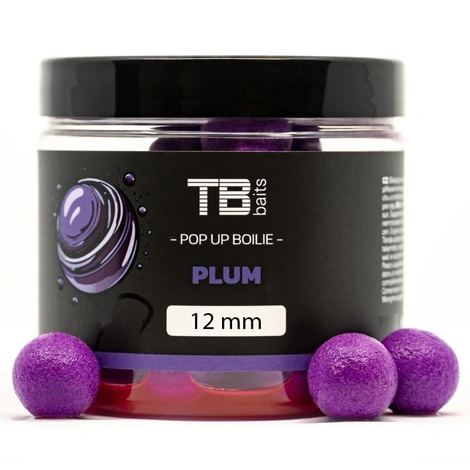 TB BAITS - Plávajúce Boilie Pop-Up Plum 12 mm 65 g + NHDC