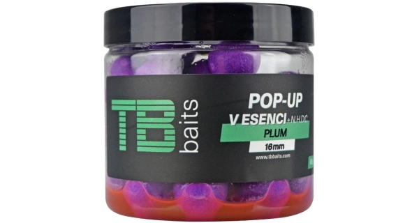 TB BAITS - Plávajúce Boilie Pop-Up Plum + NHDC 16 mm 65 g