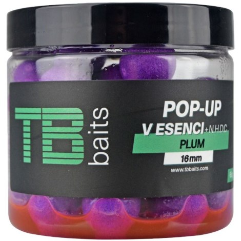 TB BAITS - Plávajúce Boilie Pop-Up Plum + NHDC 16 mm 65 g