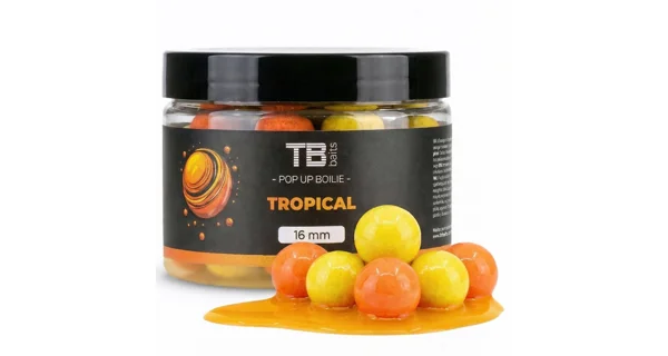 TB BAITS - Plávajúce boilie Pop-Up Tropical + NHDC 12 mm 50 g