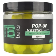 TB BAITS - Plávajúce boilies Pop-Up 16 mm 65 g Yellow Scopex Squid + NHDC