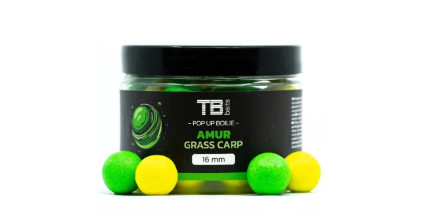 TB BAITS - Plávajúce boilies Pop-Up Amur 16 mm 50 g + NHDC