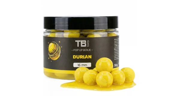 TB BAITS - Plávajúce boilies Pop-Up Durian + NHDC 12 mm 50 g