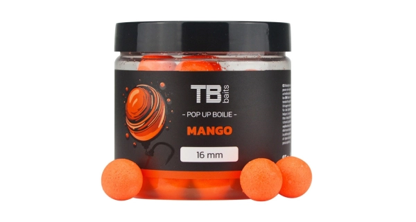 TB BAITS - Plávajúce boilies Pop-Up Mango 12 mm 65 g + NHDC