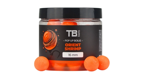 TB BAITS - Plávajúce boilies Pop-Up Orient Shrimp 16 mm 65 g + NHDC