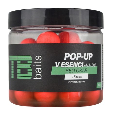 TB BAITS - Plávajúce boilies Pop-Up Red Crab + NHDC 16 mm 65 g