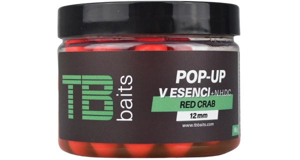TB BAITS - Plávajúce boilies Pop-Up Red Crab + NHDC 65 g 12 mm