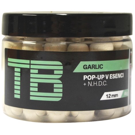 TB BAITS - Plávajúce boilies Pop-Up White Garlic NHDC 12 mm 65 g