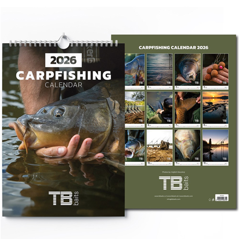 TB BAITS - Rybársky kalendár Carpfishing 2026