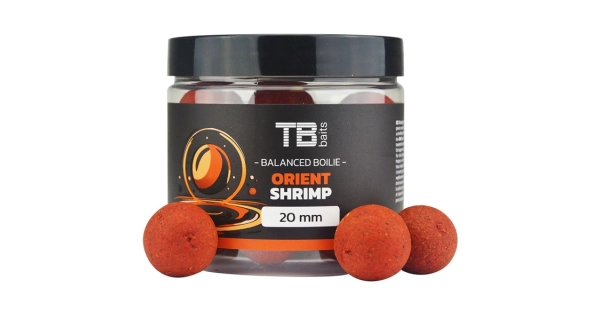 TB BAITS - Vyvážené boilie Balanced + Atraktor Orient Shrimp 20 mm 100 g