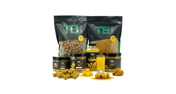 TB BAITS - Vyvážené boilies Balanced + Atraktor Corn 20 mm 100 g