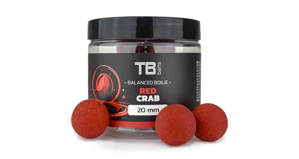 TB BAITS - Vyvážené boilies Balanced Red Crab 16 mm 100 g