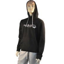 THE ONE - Mikina s kapucňou Black Fine Grey veľ. XL