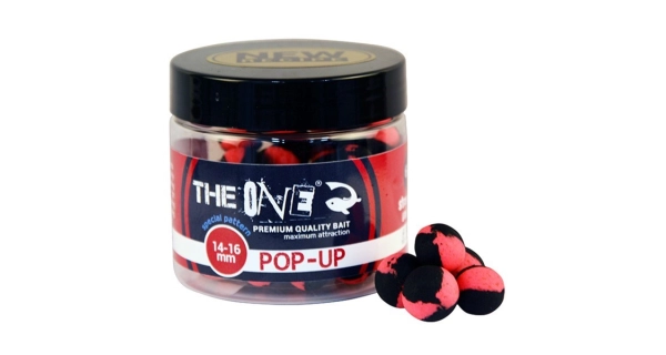THE ONE - Plávajúce boilie Pop-up 14-16 mm 60 g Jahoda Mušle