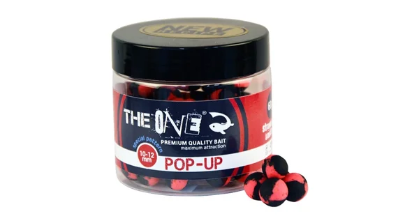 THE ONE - Plávajúce boilies Pop-up 10-12 mm 60 g Jahoda Mušle