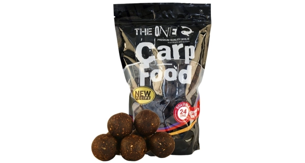 THE ONE - Rozpustné Boilies Carp Food Strawberry & Mussel 1 kg 24 mm