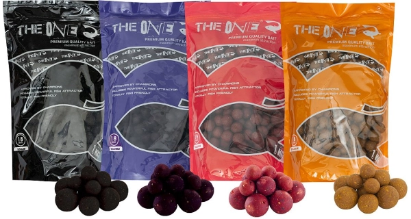 THE ONE - Rozpustné boilies Gold Soluble 22 mm 1 kg