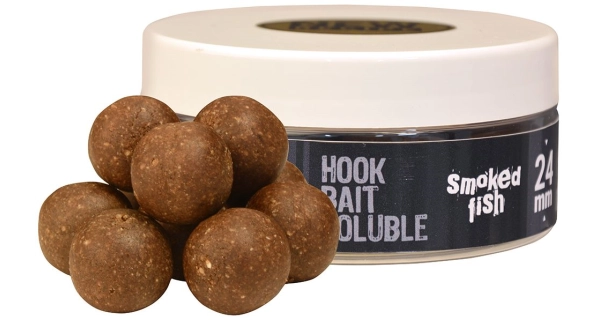 THE ONE - Rozpustné boilies Hook Bait Soluble Black 24 mm 150 g