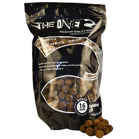 THE ONE - Varené boilies Black 16 mm 1 kg
