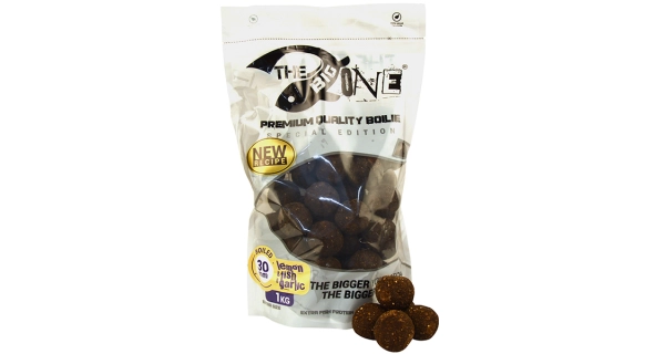 THE ONE - Varené boilies The Big One Lemon Fish Garlic 30 mm 1 kg