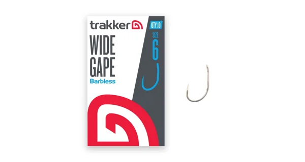 TRAKKER - Háčik Wide Gape Hooks Barbless veľ. 6 10 ks
