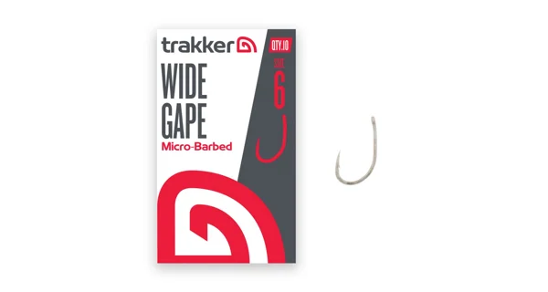 TRAKKER - Háčik Wide Gape Hooks Micro Barbed veľ. 6 10 ks