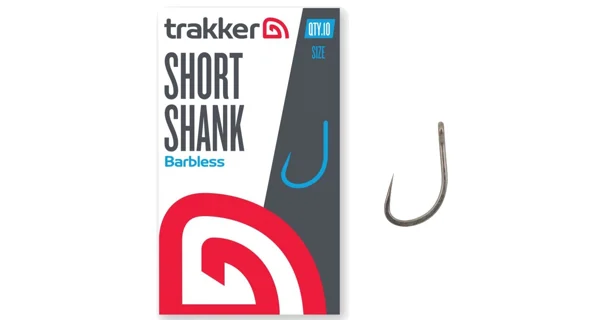 TRAKKER - Háčiky Short Shank Hooks Barbless veľ. 4 10 ks