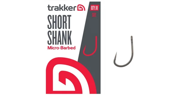 TRAKKER - Háčiky Short Shank Hooks Micro Barbed veľ. 6 10 ks