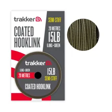 TRAKKER - Nadväzcová šnúra Semi Stiff Coated Hooklink Green 6,8 kg 20 m