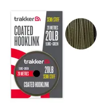 TRAKKER - Nadväzcová šnúra Semi Stiff Coated Hooklink Green 9,8 kg 20 m