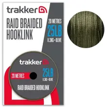 TRAKKER - Náväzcová šnúrka Raid Braided Hooklink 0,35 mm 11,3 kg 20 m
