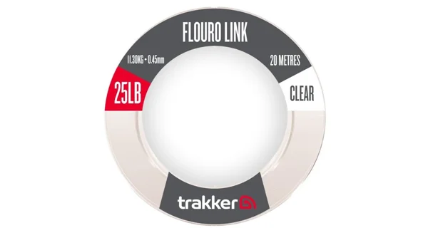 TRAKKER - Náväzcový vlasec Fluoro Link 11,3 kg 0,45 mm 20 m