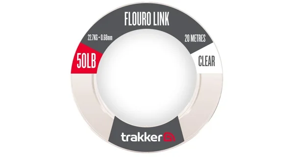 TRAKKER - Náväzcový vlasec Fluoro Link 22,7 kg 0,68 mm 20 m