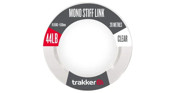 TRAKKER - Náväzcový vlasec Mono Stiff Link 19,95 kg 0,6 mm 20 m Clear