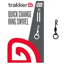 TRAKKER - Obratlík s krúžkom Quick Change Ring Swivel veľ. 11 10 ks