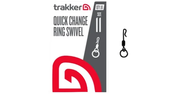 TRAKKER - Obratlík s krúžkom Quick Change Ring Swivel veľ. 11 10 ks