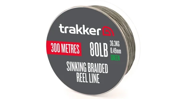TRAKKER - Pletená šnúra Sinking Braid Reel Line 36,3 kg 0,49 mm 300 m