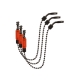 TRAKKER PRODUCTS - Indikátor bobbín Clinga Old Skool Kit Set Red 3 ks