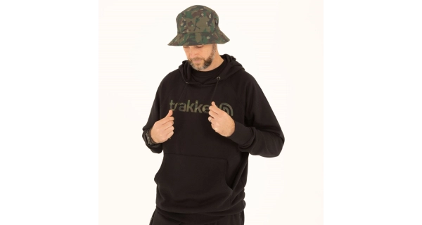 TRAKKER PRODUCTS - Mikina CR Logo Hoody Black Camo veľ. 2XL