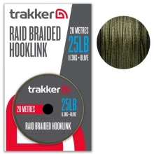 TRAKKER PRODUCTS - Náväzcová šnúrka Raid Braided Hooklink 0,35 mm 11,3 kg 20 m