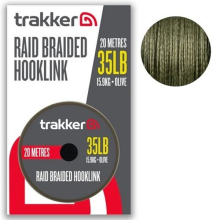 TRAKKER PRODUCTS - Náväzcová šnúrka Raid Braided Hooklink 0,40 mm 15,9 kg 20 m