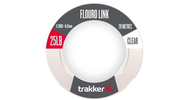 TRAKKER PRODUCTS - Náväzcový vlasec Fluoro Link 11,3 kg 0,45 mm 20 m