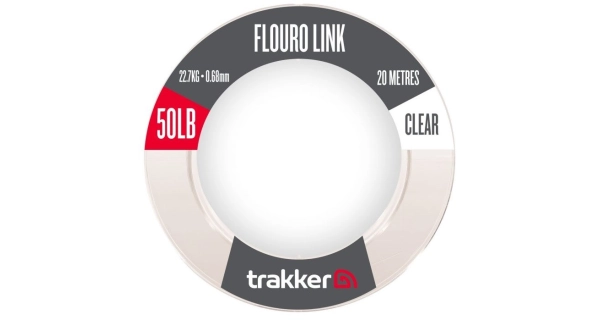 TRAKKER PRODUCTS - Náväzcový vlasec Fluoro Link 22,7 kg 0,68 mm 20 m