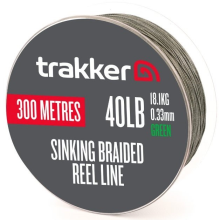 TRAKKER PRODUCTS - Pletená šnúra Sinking Braid Reel Line 18,1 kg 0,33 mm 300 m
