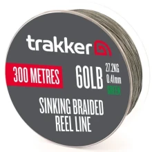 TRAKKER PRODUCTS - Pletená šnúra Sinking Braid Reel Line 27,2 kg 0,41 mm 300 m