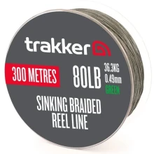 TRAKKER PRODUCTS - Pletená šnúra Sinking Braid Reel Line 36,3 kg 0,49 mm 300 m