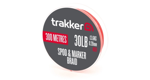 TRAKKER PRODUCTS - Šnúra Spod & Marker Braid 13,6 kg 0,28 mm 300 m Red Červená